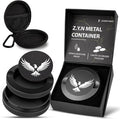 Premium Zyn Metal Can - Waterproof Moisture &amp Odor Proof - Metal Zyn Container - Dip Can Zyn Tin Zyn Holder with Knurled Edges Aluminum Zyn Can &amp Organizer