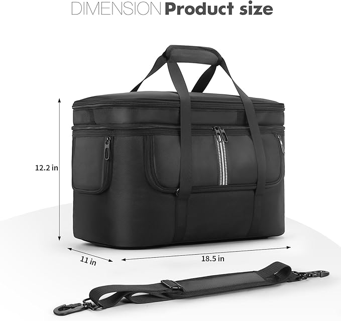 Soft Carrying Bag Compatible with DJI Power 1000 Portable Power Station Storage Case Cover for Outdoor Power Charging Cable and Accessories