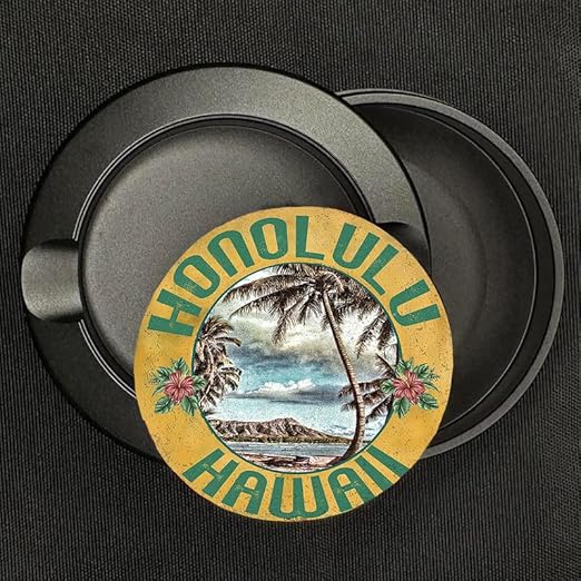 Metal Zyn Container - Metal Zyn Holder - Zyn Metal Can - Metal Container for Zyn Holder - Metal Zyn Pouch Cans - Smell Proof Container for Zyn - Metal Zyn Pouch - Honolulu Diamond Head Hawaii