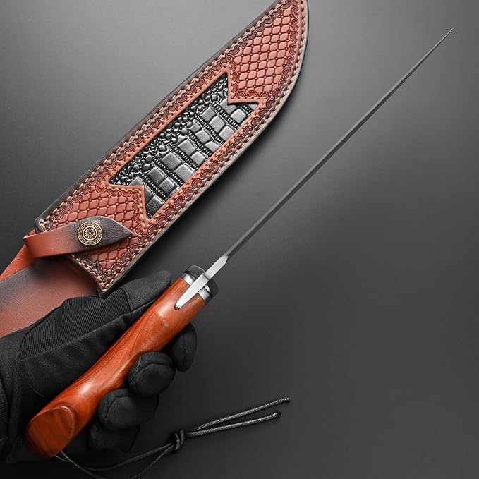 Gtkii GTK46 Fixed Blade Knife SKD-11 Steel Blade Rosewood Handle Fix Knifes for Outdoor Camping Hunting Collection