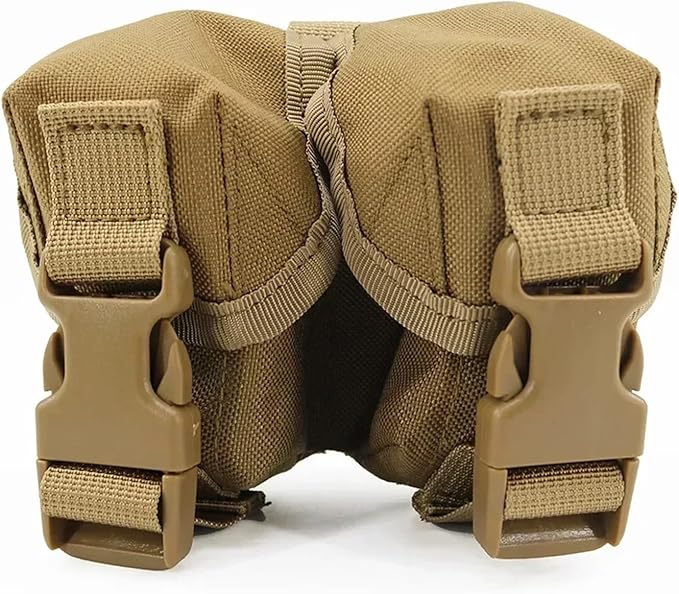 Tactical Pouch Double Frag Grenade Pack Molle Everyday Carry Tool Bag Accessory Pouch Shooting Hunting Airsoft Equipment