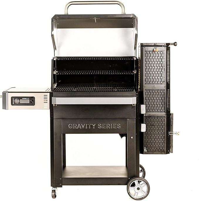Masterbuilt® Gravity Series® 1050 Smoker Grill - Digital Charcoal Combo Grill with Free App 1050 Cooking Square Inches in Black Model MB20041220