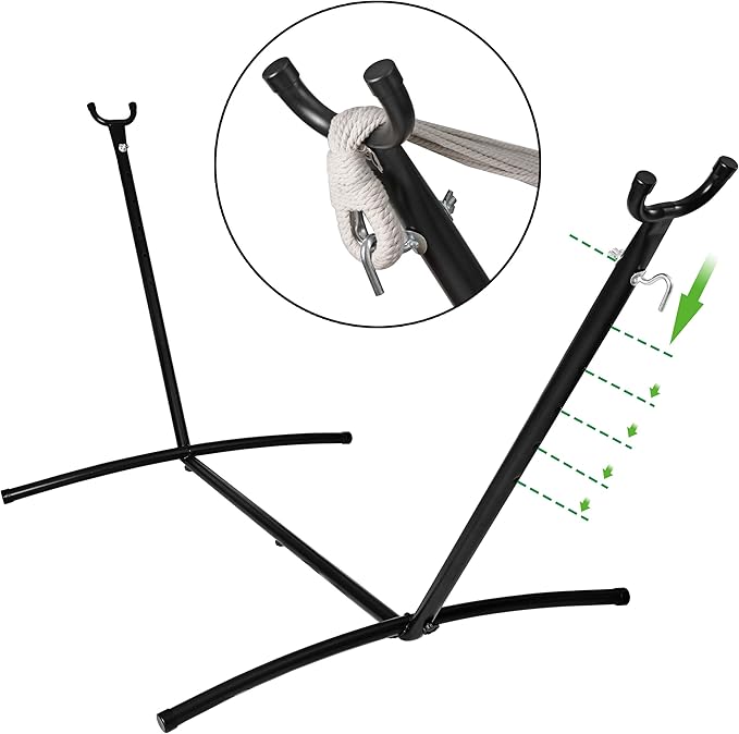 LEMY 9FT Hammock Stand with Carrying Case for Camping Garden Space Saving