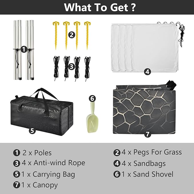 Snake Skin Print Style on The Backgroud of Darkgray Beach Cabana Tent UPF50+ Protection Easy Setup Large Portable Sun Shelter Includes Sand Shovel Sandbags Stability Poles for Camping