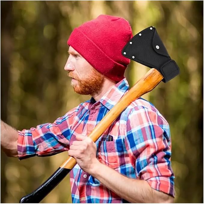 Hatchet Sheath Head Cover Thicken Nylon Small Hatchet with Metal Buckle Waist Hangable Axe for Camping