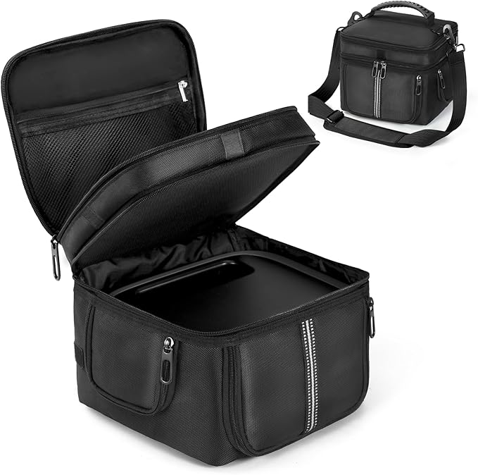 Carrying Case Compatible with EF ECOFLOW Portable Power Station RIVER 3 245Wh LiFePO4 Battery Protective Shoulder Storage Bag with Pocket for Travel Camping Charging Outdoor Generator Covers