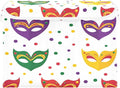 Mardi Gras Mask Fabric Storage Bins with Lids and HandleFoldable Storage Bins with LidsCloset Organizers for Clothes Storage Room Organization Office Storage Chest Organizer