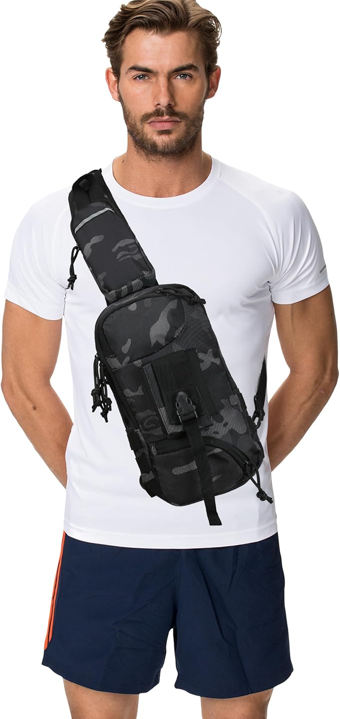 Sling Backpak Tactical Chest Pistol Bag Shoulder Bags Crossbody Sling Backpack Holster Bag for Concealed Carry