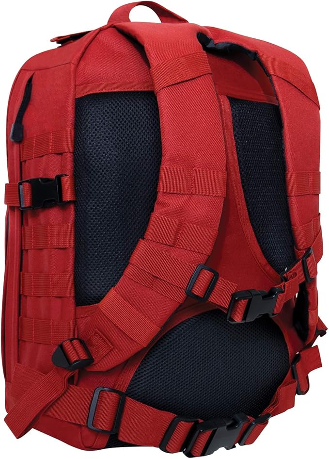Rothco Fast Mover Tactical Backpack - Outdoor Hiking Pack for EDC Essential Gear (Red)