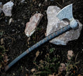 SHINY CRAFTS® Handmade Viking Axe Hatchet Norse Axe- 40 Long Two-Handed Berserker Hatchet Forged Axe - Bearded Axe - with Sheath (SCA-12)