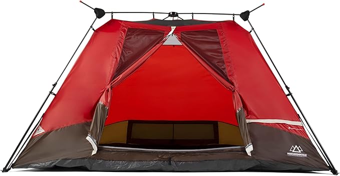 Rapid Series Quick Setup Camping Tent Integrated Steel Frame Family Tent Made with Waterproof 150d Fabric and 190d Fabric Rain Fly for Family Outdoor Camping