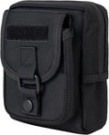 Compact Utility Gadget Pouch Tactical MOLLE Nylon Duty Belt Pouches for Police Law Enforcement Work EDC Small Tool Waist Bag for 6.1 Cellphone Outdoor Camping Hiking Organizer