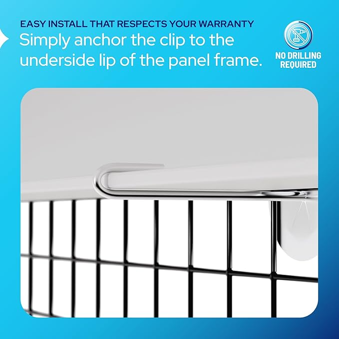 KASTLITE Solar Panel Bird Guard Mesh Kit - 6in x 100ft PVC Coated Galvanized Wire Screen 100 Stainless Clips Pliers &amp Gloves - No Drill Critter Shield Rodent Barrier Fence for Under Panels Bla