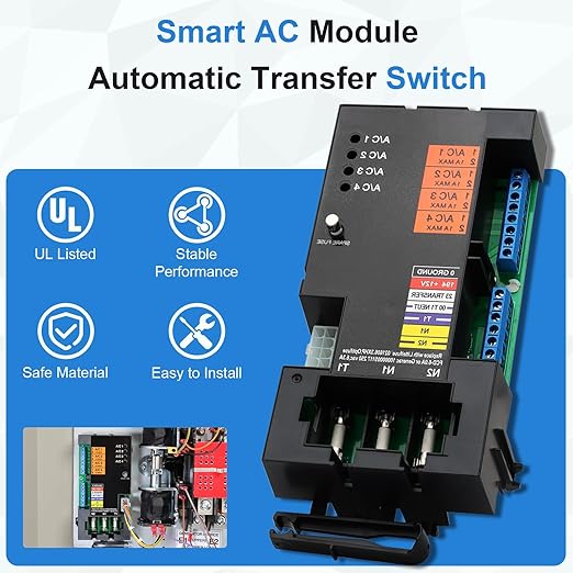 A0004499959 Transfer Switch Smart AC Module Load Generator Shed Module Replacement for Generac 100 200 Amp Automatic Transfer Switch ATS Control Module Replace 10000004183