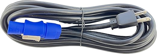 OMNIHIL [UL] 15 Foot Long Professional Grade Compatible Edison (Male) to Power Cable Connector 14 AWG Compatible with Chauvet DJ Intimidator Spot 360X IP Moving-Head Spot