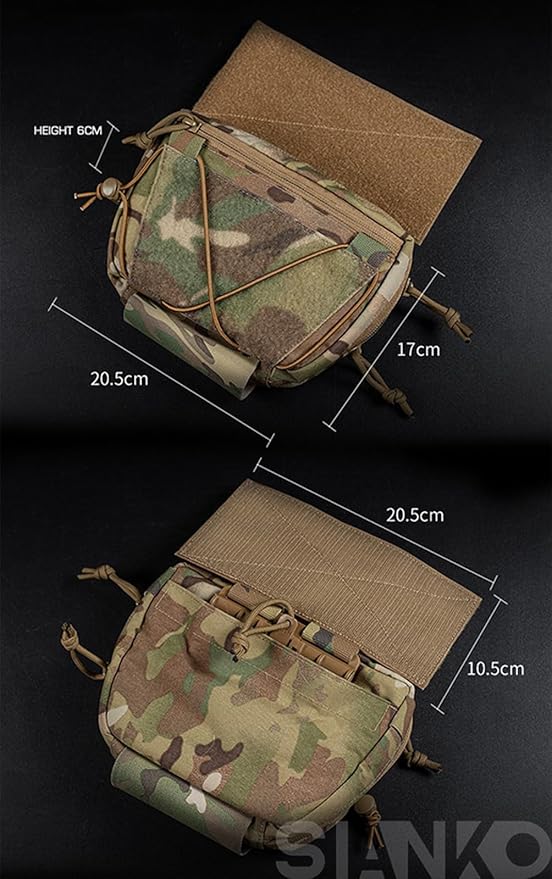 Tactical Storage Pouch/Shoulder BagsVest Attachment BagAirsoft Hunting Military Multifunctional Utility Dual-Purpose BagEDC Admin Sundry Tool Bag