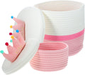 Happyyami 2pcs Baskets Lids Decorative Storage Boxes Lids for Organizing Woven Basket