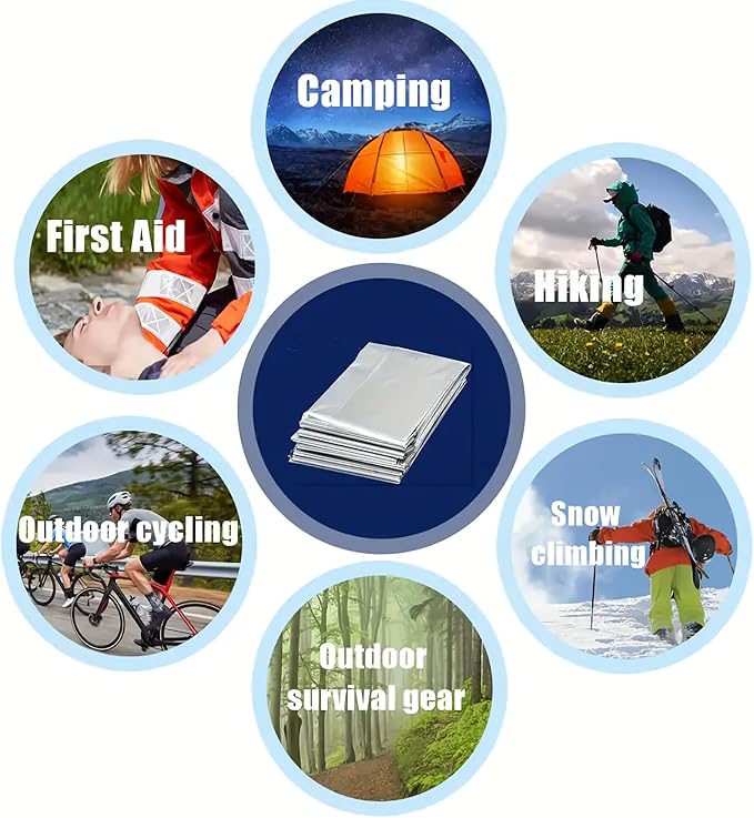 Ultimate Survival Kit – 6 Bags Magnesium Fire Starter 5/16 Ferro Rod Wire Saw Folding Tool Emergency Blanket 20 Wax Ropes &amp Multi-Tool – Compact Outdoor Bag for Camping &amp Bushcraft
