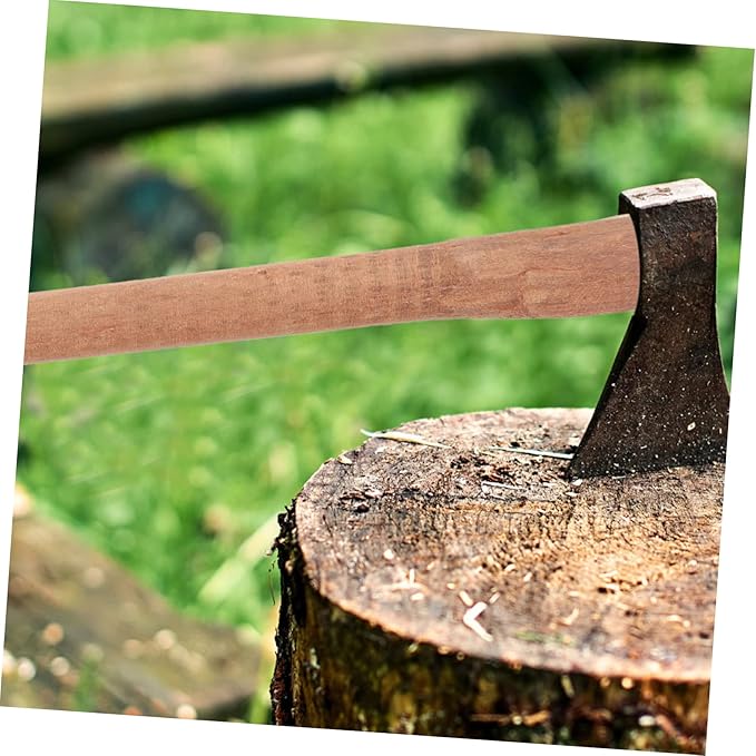 LALAFINA 2pcs Replacement Handle for Hatchet Square Anti-Skid Grip Easy to Install Durable Camp Axe Handle Shockproof and Sturdy