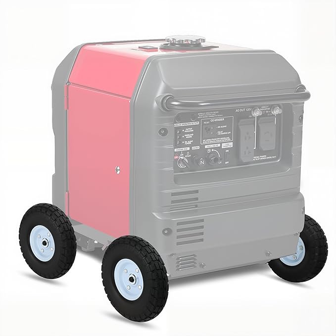 All Terrain Wheel Kit Fit for Honda EU3000is Generator Wheel Kit Replacement for 06424-ZS9-000AH All Terrain Wheel Kit Solid Never Flat Tires