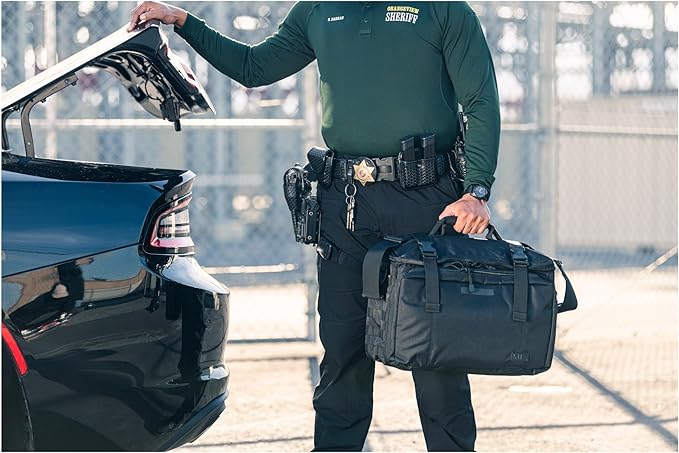 5.11 Tactical Wingman Patrol Bag – Police Gear Car Seat Organizer for Law Enforcement Black Style 56045ABR