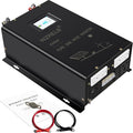 WZRELB 2500W Split Phase Pure Sine Wave Inverter 48V DC to 120V/240V AC 4 AC Outlets Hardwire Terminal High Efficiency up to 91.6%