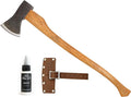 1844 Helko Werk Germany Traditional Bavarian Woodworker - Made in Germany Heavy Duty Felling and Cutting Axe Large German Forest Axe - Head 3.5 lbs Handle 31 in. (Bavarian) #13566