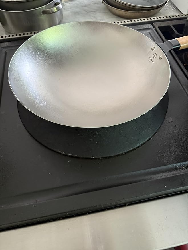 Valtcan T35 Titanium Wok Pan 14 Grade 1 Pure Titanium 2.0mm Solid (Not Coated) PFAS-Free No PTFE No Chemical Coatings 3 lbs Ultralight Non-Stick Without Chemicals Metal Utensil Safe