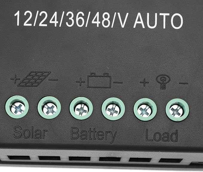 MPPT Solar Charge Controller 100A LCD Display 7 Working Modes 12V-48V Auto Adaptive Dual USB 5V Ports for Sealed Gel Flooded LifePO4 Battery