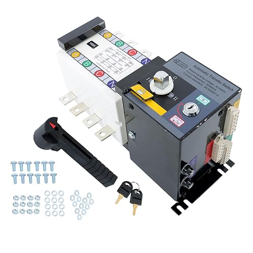 kimllier Dual Power Automatic Transfer Switch 4P ATS 160A 110V 220V Automatic Transfer AC Generator