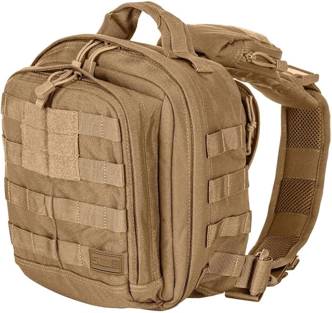 5.11 Tactical Sling Bag Pack MOAB 6 Shoulder Crossbody Military Bag 11L Kangaroo Style 56963ABR