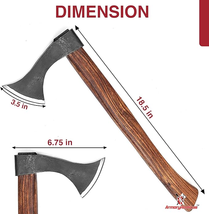 Armory Replicas™ Antiqued Vikings Francisca Outdoor Chopping Axe Hatchet
