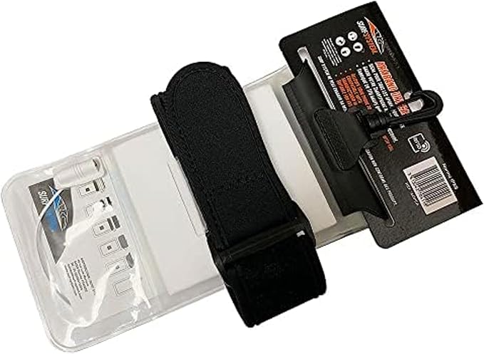 SURF SYTSTEM Floating Waterproof Pouch w/Neoprene Armband + Audio Jack for Smartphone + Screen Touch Functionality - Drybag Case iPhone Android for Surfing Bodyboarding Fishing Boating Kayaking