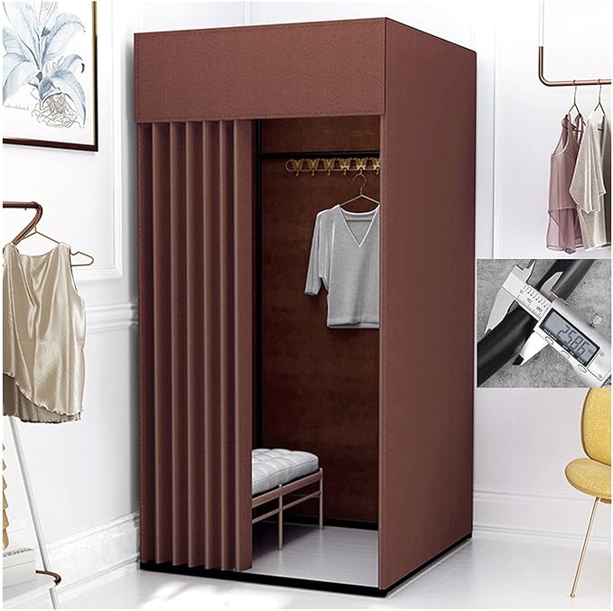 Motive Fitting Room Portable Camping Shower Locker Room Adding Thick Padded Pipe Load 120kg Used in Clothing Stores Office Outdoor Camping Shower Bathroom Locker Room (M 100x80200cm)