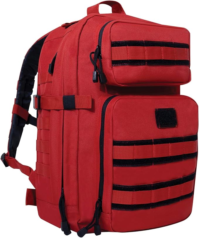 Rothco Fast Mover Tactical Backpack - Outdoor Hiking Pack for EDC Essential Gear (Red)