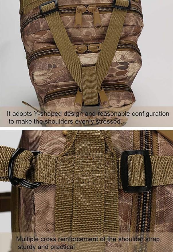 Hiking Backpack Nylon Tactical Backpack Military Backpack Waterproof Army Rucksack Outdoor Camping Hiking Fishing Large Capacity Bags