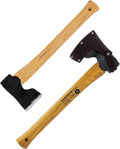 Condor Tool &amp Knife Woodworker Axe 1.5 Lb W/Leather Sheath - 1060 High-Carbon Steel Camping Axe with American Hickory Handle - Perfect for Camping Survival Firewood Splitting &amp Outdoor Craft