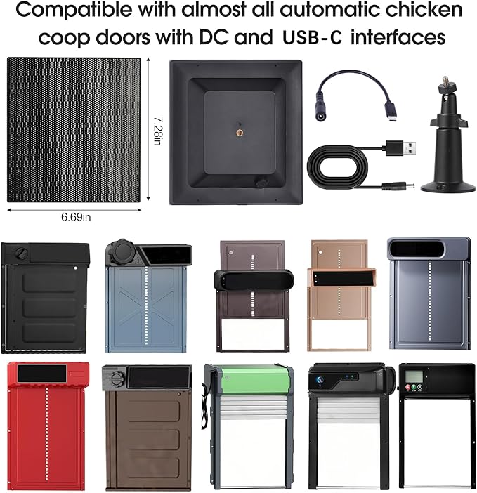 Solar Panel for All Kinds of Chicken Coop Door Solar Panel for Automatic Chicken Coop Door