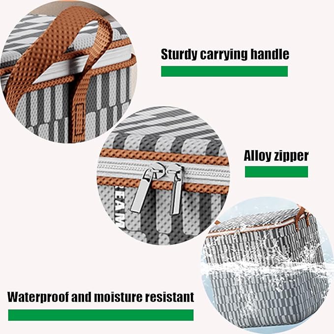3 Pack Storage Bag for Clothes Foldable Closet Organizers Storage Containers Clothes Storage Bins with lids with Durable Handles Thick Fabric for Blanket Comforter Clothing Bedding (140L)