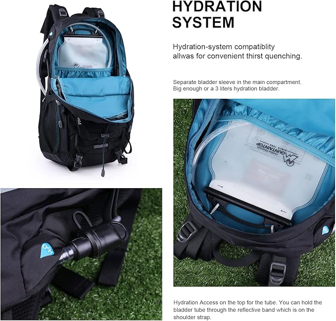 MOUNTAINTOP 25L/40L Hiking BackpackLightweight Travel Backpack for Men Women Outdoor Backpacking Camping