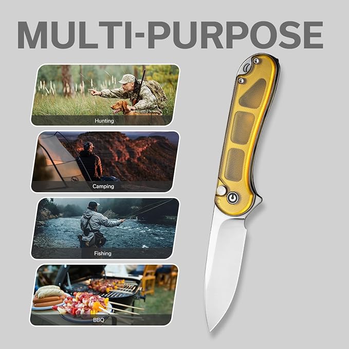 CIVIVI Elementum II Pocket Knife Utility Knife with 2.96 Nitro-V Blade Ultem Handle for Camping Fishing Hunting C18062P-7
