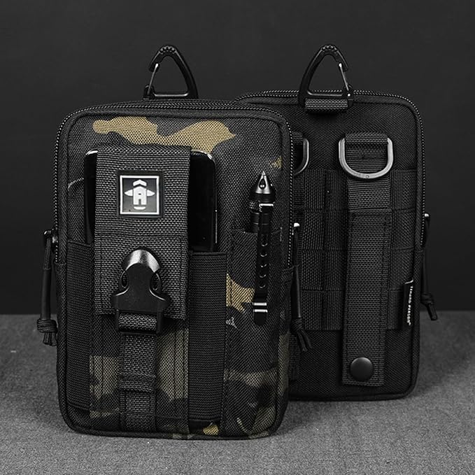 Tactical Waist Pack Molle EDC Cell Phone Bag Multifunctional Men's Shoulder Crossbody Bag Outdoor Toolkit Storage Bag