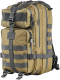 VISM by NcStar Small Backpack with Urban Trim Tan/Gray