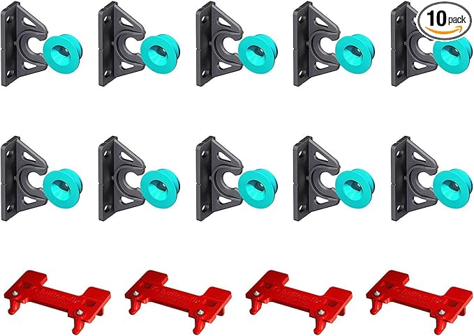 Button Fix Type 2 Bracket Marker Connecting 90 Degree Panels with New Upgraded Button (10 Sets + 4 Marker Guides)