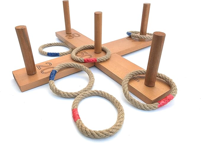 Ring toss game lawn game yard game outdoor game throwing game tossing game camping game carnival game outdoor sports cornhole fathers day gift