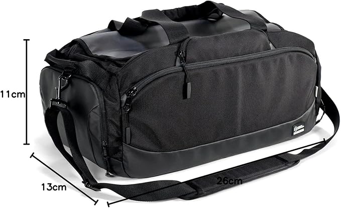 Mission Darkness Disconnect Faraday Duffel Bag + 4 Detachable Faraday Pockets // Military-Grade RF Shielding for Large Electronics &amp Mobile Devices // Travel Protection Signal Isolation Data Priva