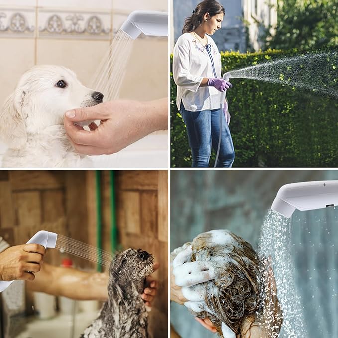 Portable Outdoor Shower Handheld Electric Shower+8L Water Bag IPX6 Waterproof USB Charging Compact and Lightweight Suitable for Outdoor Camping Beach Shower Hiking pet Bathroom