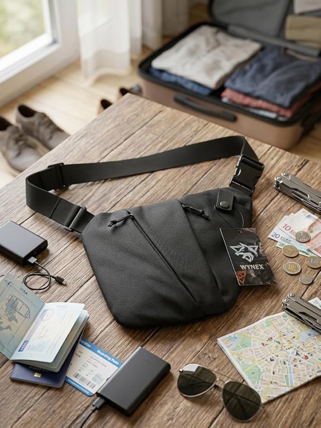 WYNEX Tactical Crossbody Sling BagConcealed Carry Bag for Men WomenAnti Theft Crossbody Bags CCW Bags EDC Carry