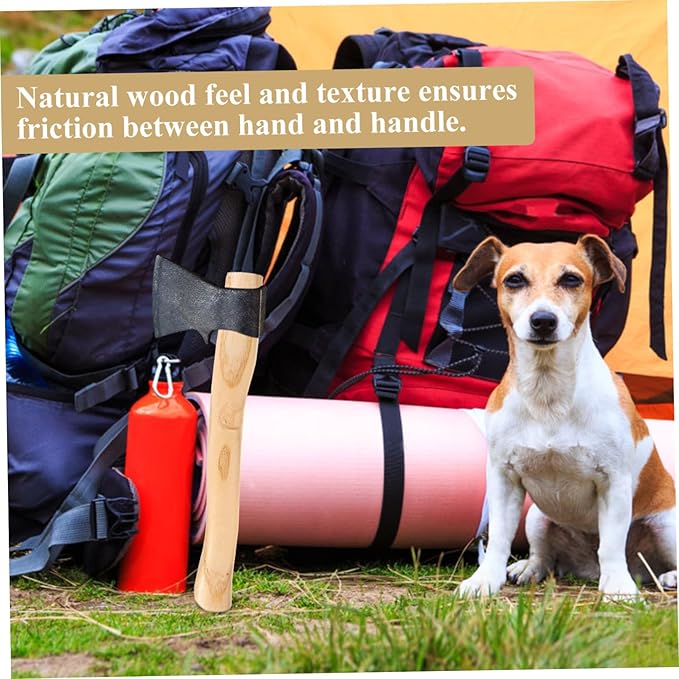 2pcs Wooden Axe Handles Replacement for Garden Tools Axe Handle Ergonomic Design Natural Wood Feel