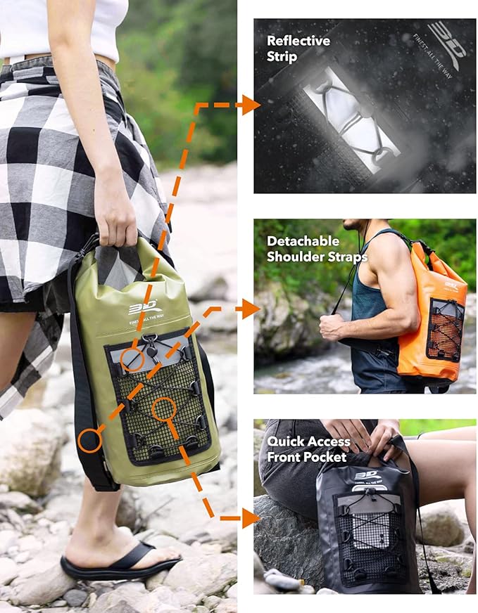 3D MAXpider Roll Top Dry Bag Backpack